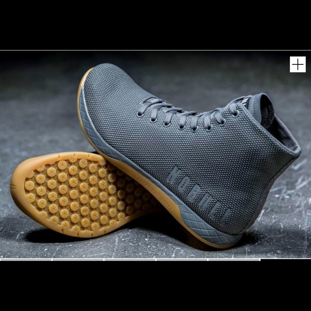 NOBULL High-Top Dark Grey Gum Trainers